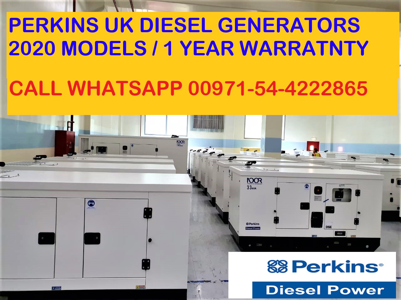 Perkins UK Diesel Generators Model 2020