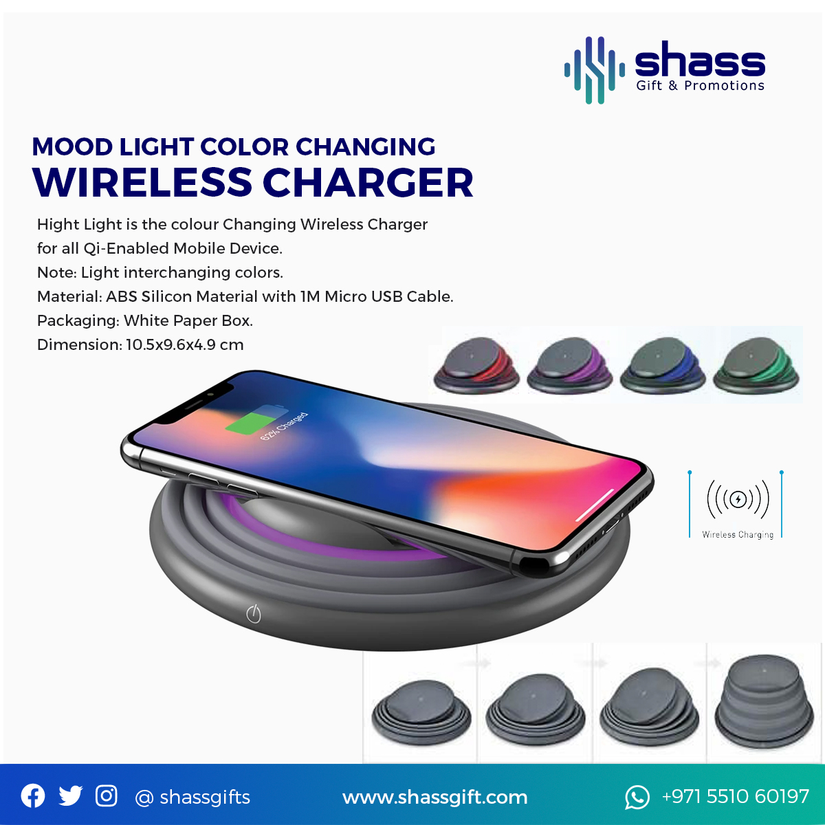 Mood Light Color Changing Wireless Charger